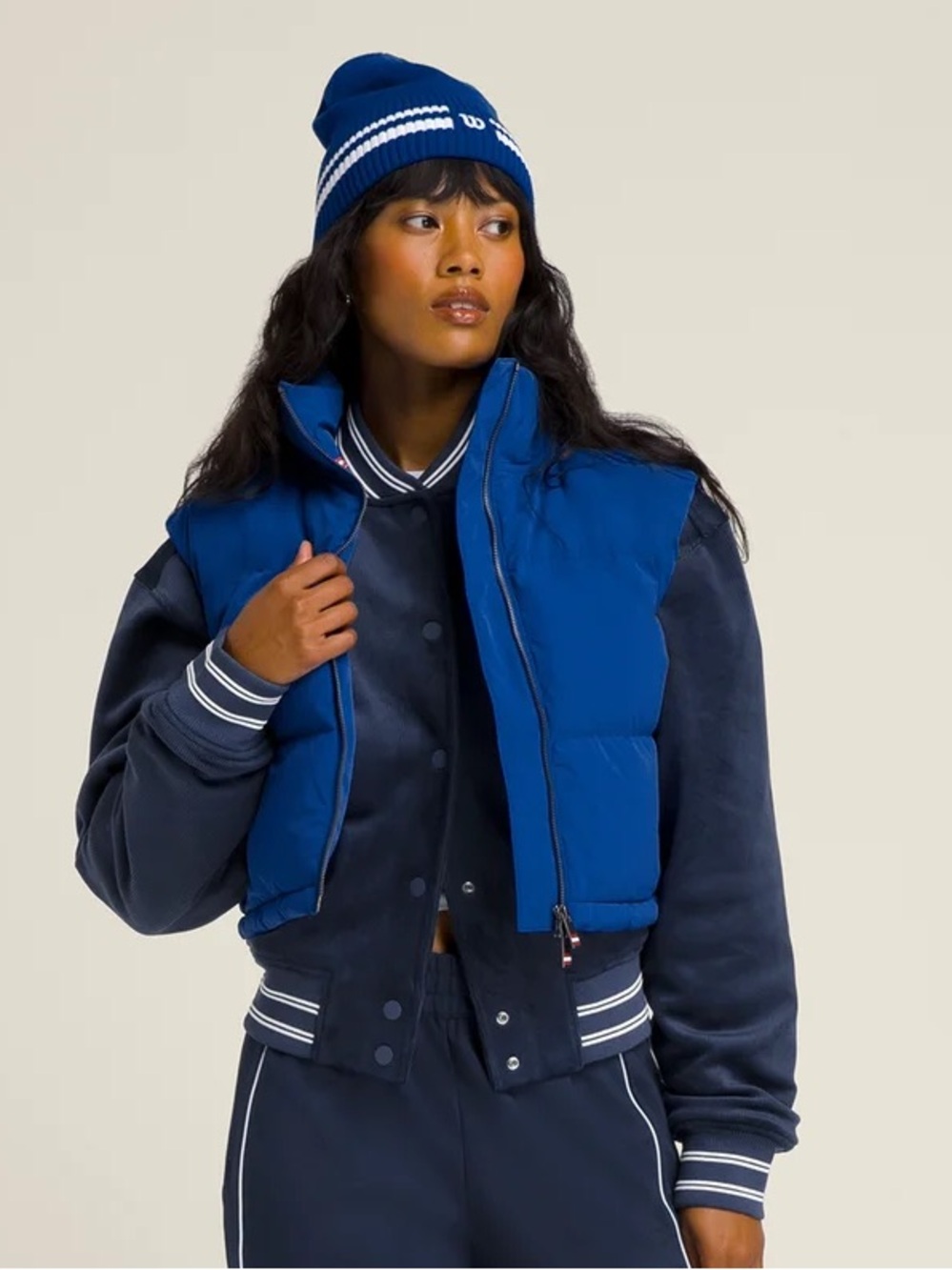 Wilson Women's Royal Blue UPTOWN Puffer Vest NWT